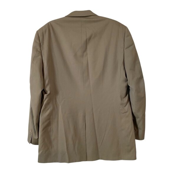 Hart Schaffner Marx 44L 38x29 Beige Plaid Gold Trumpeter Mens Jacket Pants Suit - Picture 6 of 13